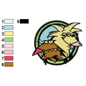 The Angry Beavers Logo Embroidery Design